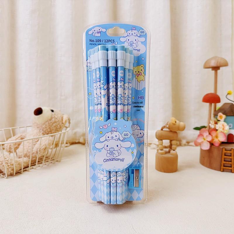Sanrio Labubu Pencils & Sharpener Set – Creative Student Stationery for Smooth Writing