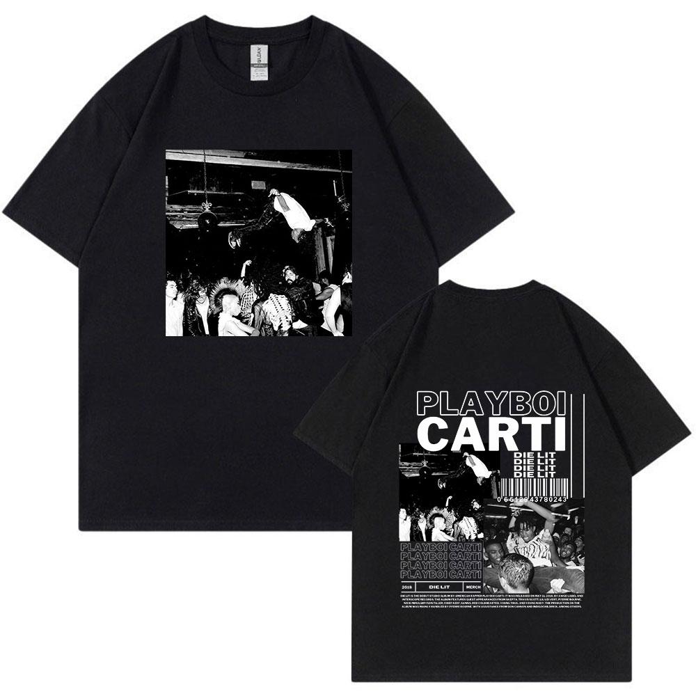 Rapper Playboi Carti Antagonist Tour T-shirt 2023 Concert Fans T Shirt Men's Fashion Hip Hop Short Sleeve Oversized T-shirts