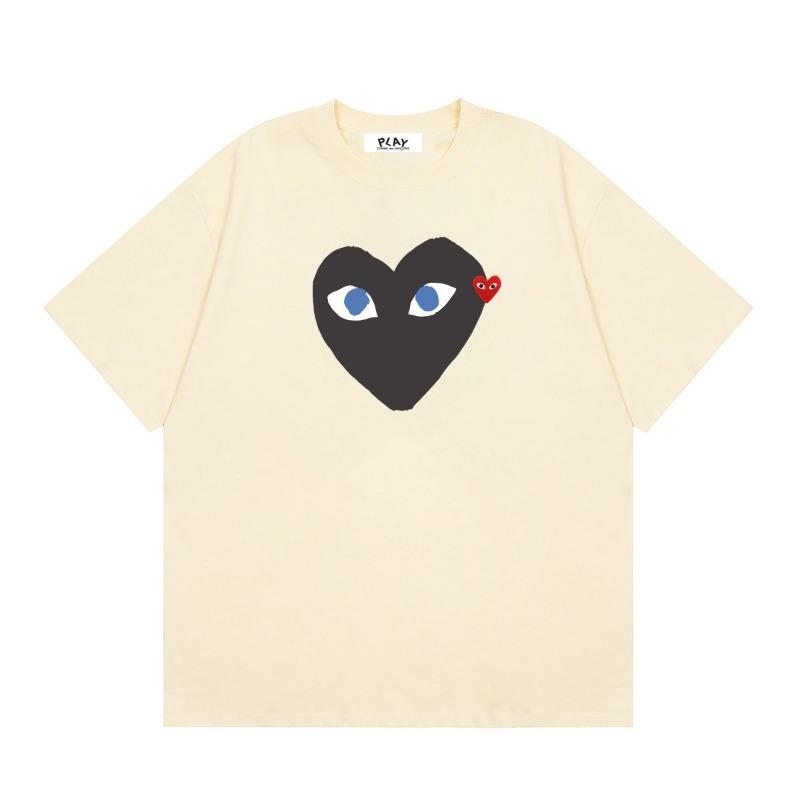 BeatStreet Nuova T-shirt 100% Cotone T-shirt da Uomo a Forma di Cuore Donna Nuova Marca Originale T-shirt Top da Uomo Manica Corta Estiva Moda Ami Amoring