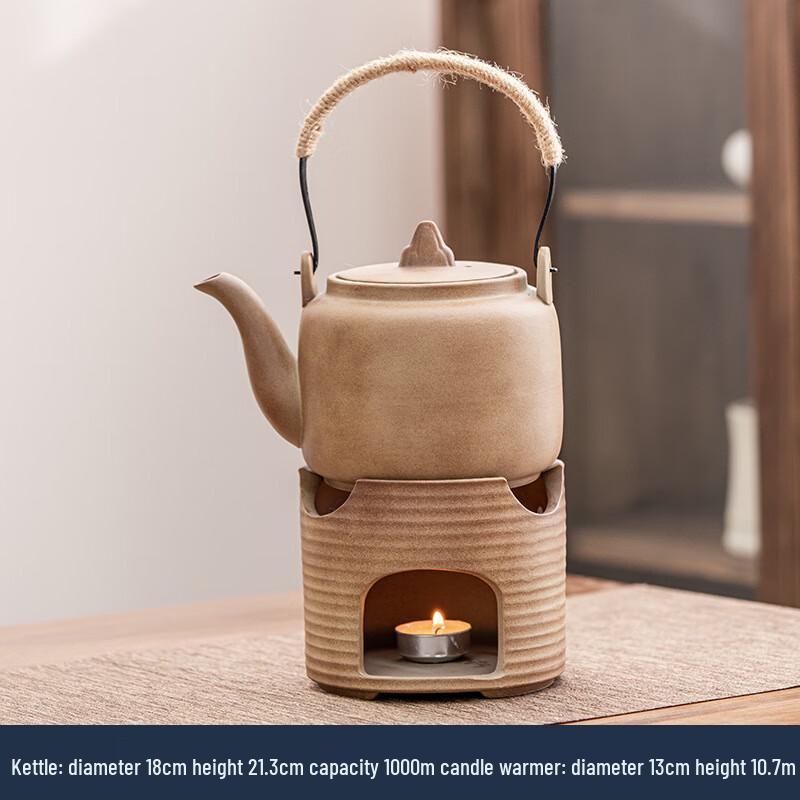 Meijin Vintage Wood-Fired Ceramic Tea Kettle Set