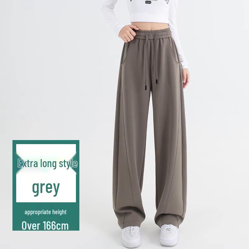 Banana Wide-Leg Women's Fleece-Lined Sweatpants - Autumn Winter 2025 Collection: Thick, Warm, Straight-Leg Pants.