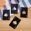 Poker Card Shaped Bottle Opener Stainless Steel Beer Wine Soda Opener Bar Kitchen Tool