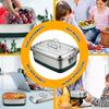 Tragbare Edelstahl-Lunchbox Versiegelte Frischhaltebox Küchengeschirr Lebensmittelbehälter Arbeit Schule