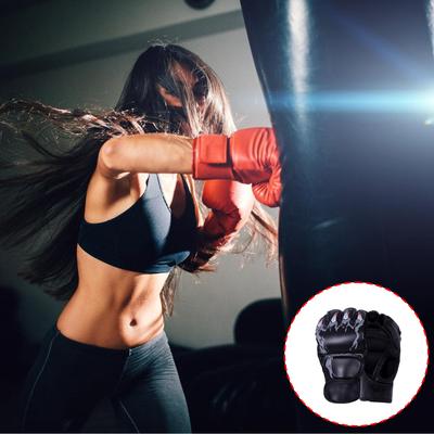 Boxing Gloves MMA Gloves Training Gloves Half Finger Sport Gloves Heavy Bag Gloves Punching Gloves Kickboxing Gloves