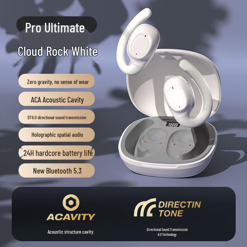 Wireless Ear-hanging Bluetooth Earphones: Painless, High Volume, Business Style