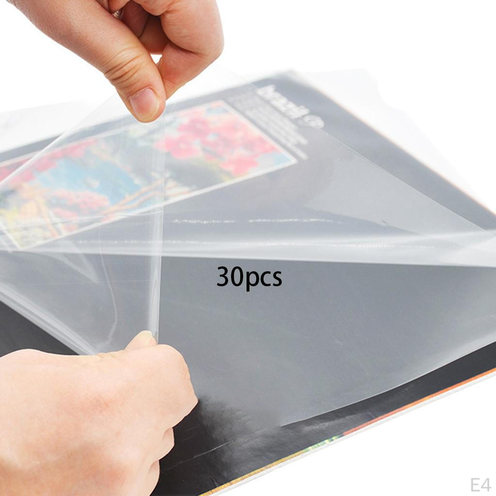 Cover Sleeves Durable Outer Sleeve Square Plastic Anti-Static Resealable for Gramophone