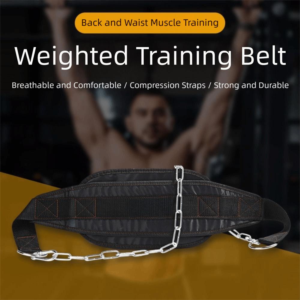 EVA Weighted Belt Lumbar Support Back Support Strength Training Belt Proper Shape Chain Attachment Pull-Ups Belt Cross Training