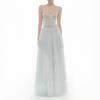 Vietnam Fairy Mesh V-neck Gown: Goddess-Style Wedding Dress 2206