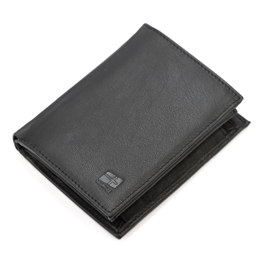Large Compact Leather Men's Wallet from Nordee