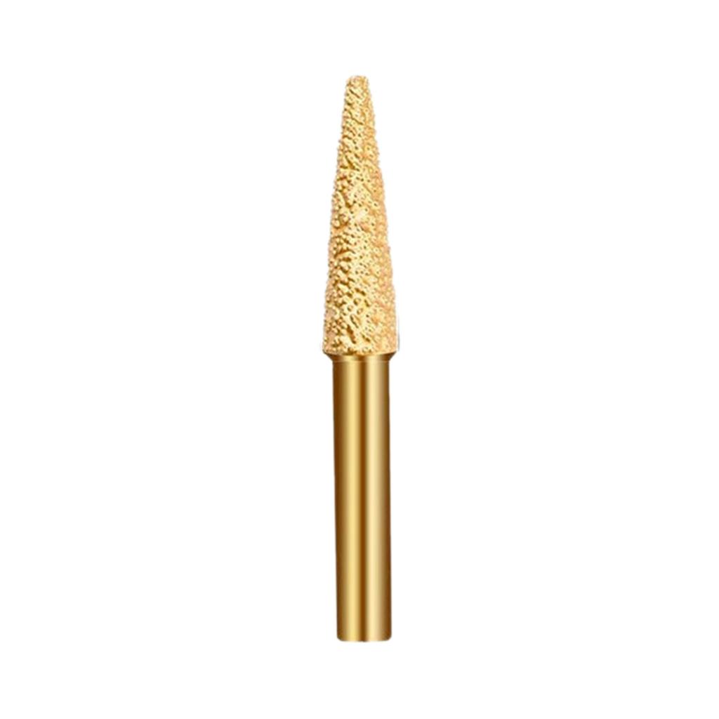 Diamond Coated Cylinder Head Mounted Points Grinding Bit Rotary Diamond Burr for Rotary Tool Bit Grinder Stone Carving