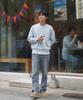 CUZNELLO Soft Saddle Crewneck Knit_Sky