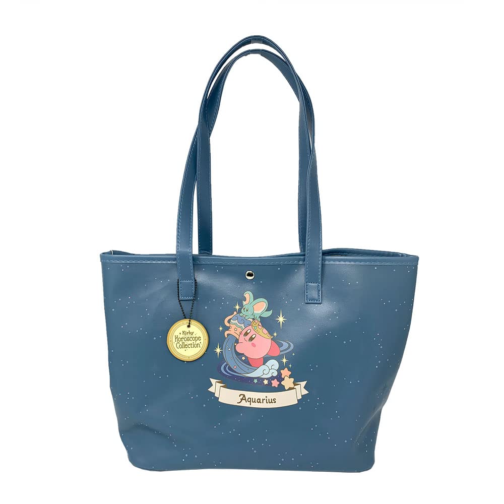 

Kirby Horoscope Collection Starry Sky Tote Bag with Approximately 43 x 27 x 13 Official Merchandise [Character] Glow-in-the-Dark Stars, cm,