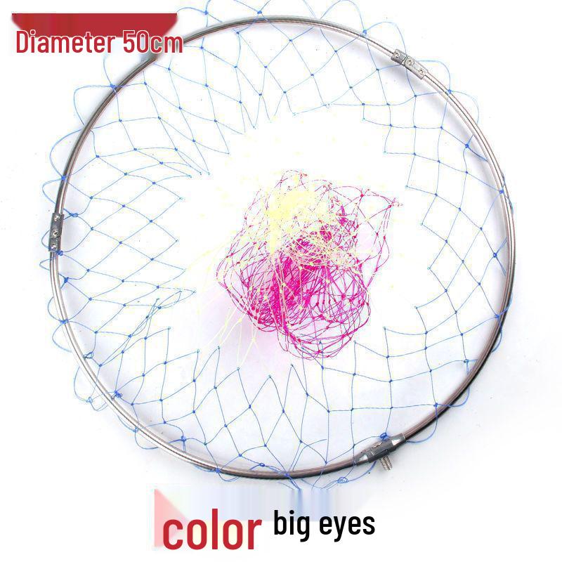 Stainless Steel Retractable Landing Net Pole Fishing Gear Set