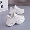 Dad shoes girl 2025 new spring and autumn season niche thick soles increase height and show thinness sports casual shoes explosion AK602