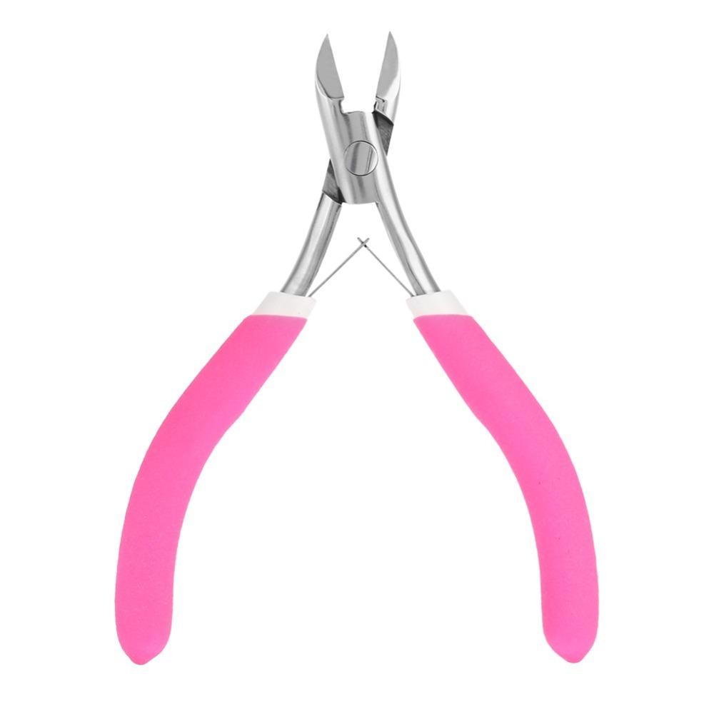 Stainless Steel Cuticle Nipper Double Spring Portable Nail Clipper Trimmer Non-Slip Grip Nail Care Plier Professional Salon Use