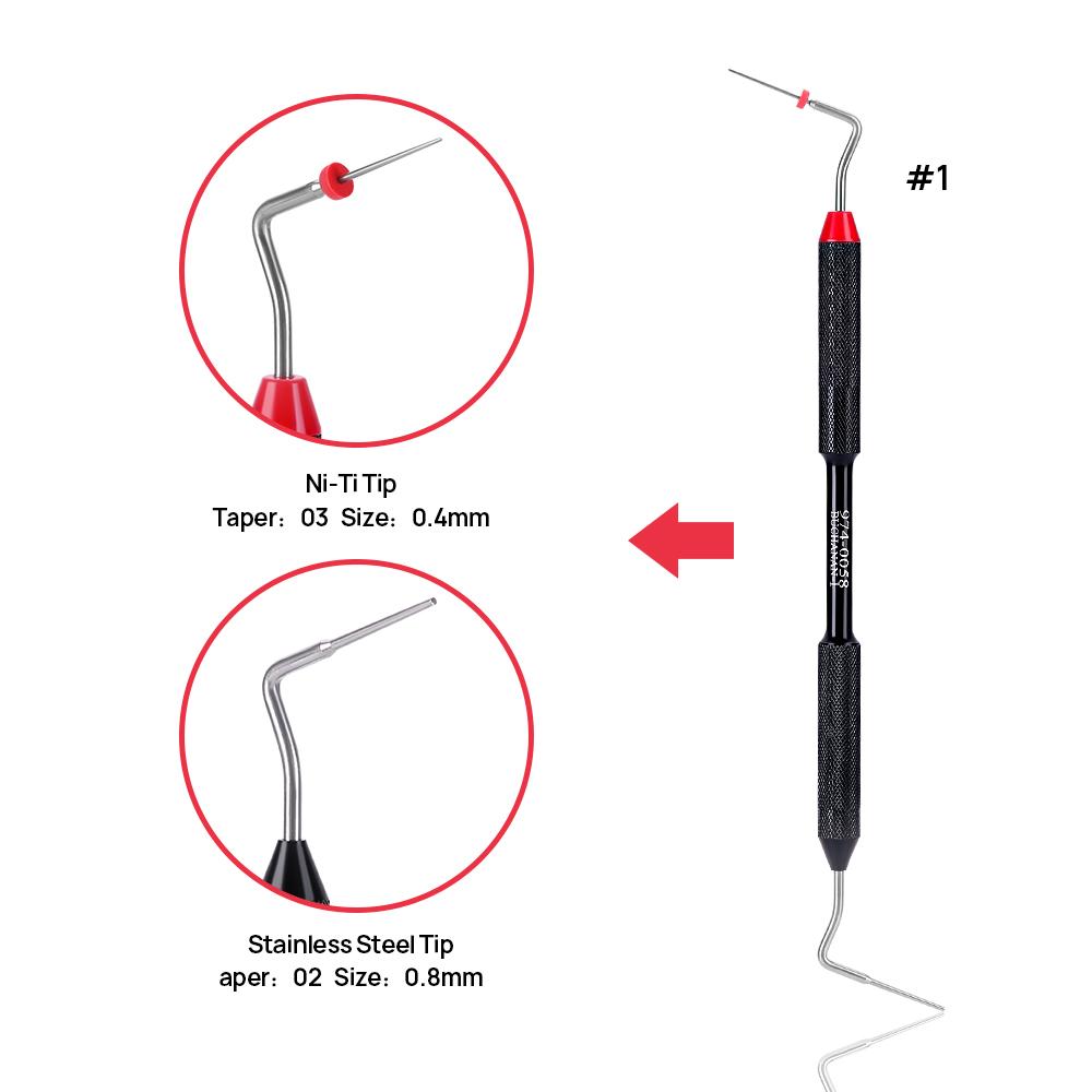 1Pcs Dental Endo Buchanan Hand Plugger Füllen Instrument NITI Spitze #0 #1 #2#3 Endodontie Zahnarzt Zahnmedizin Werkzeuge