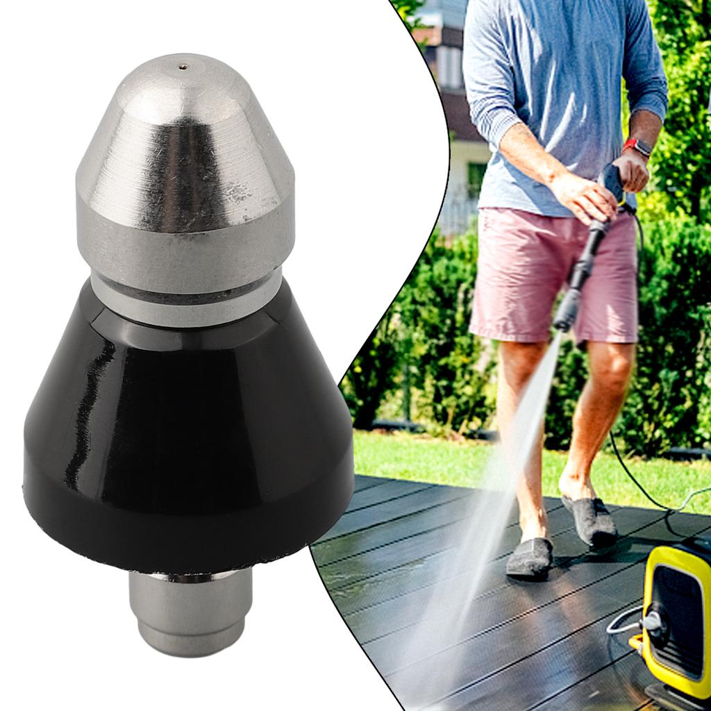 Abwasserreinigungswerkzeug 1/4'' Hochdruck-Abflussdüse 5000psi Abwasserrohrreiniger Abwasserreinigungsdüse Werkstatt-Elektrowerkzeuge