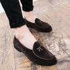 Fashion Men Fashion Dress Shoes European Styl One Step Comfortable Business Brand Le Fu Shoes Luxury Social Shoes Size 38-44 Men Shoes