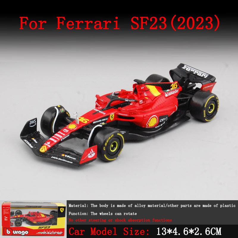 Bburago1:43 F1 2024 Racing Ferrari SF24 Racing Alpine A524 McLaren Monaco F1 MCL38 Formula Car Static Simulation Small Model Car