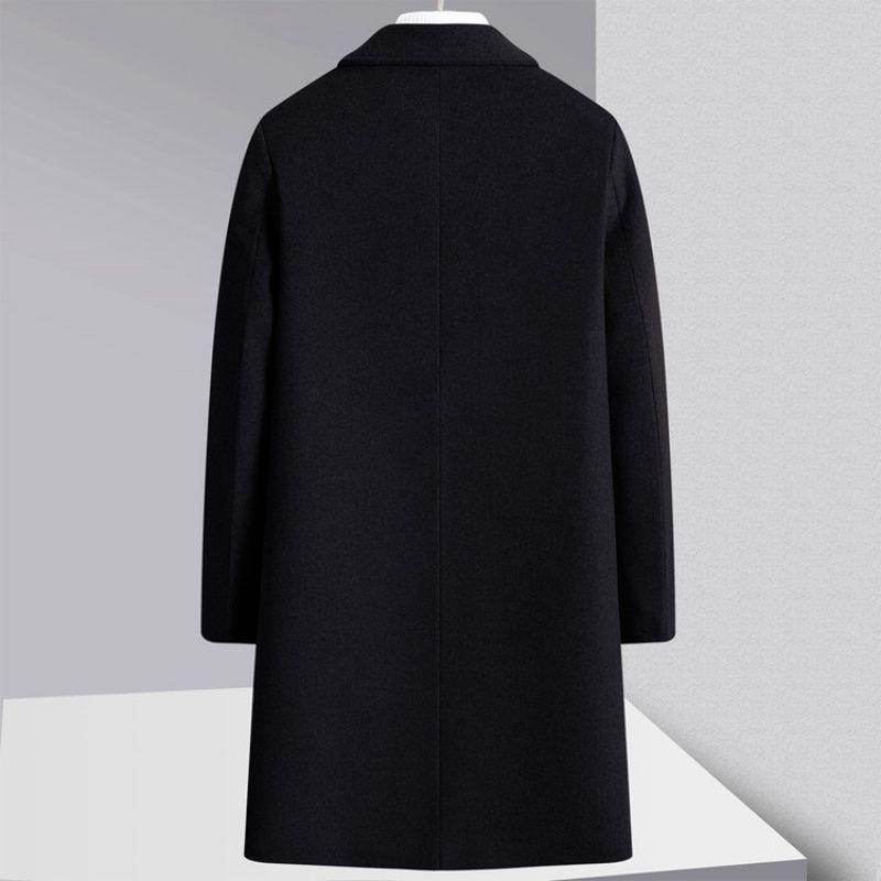 2025 Men's Winter Light Luxury Wool Mid-Length Business Coat
