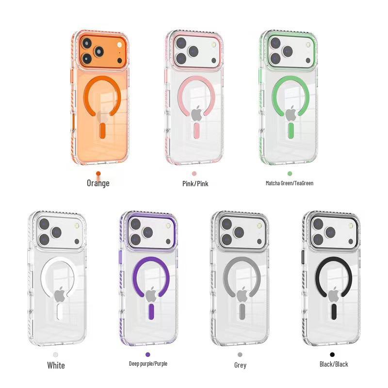 Dual-Tone Magnetic Case for iPhone 17 Pro Max and Apple 16 Plus Clear Shield
