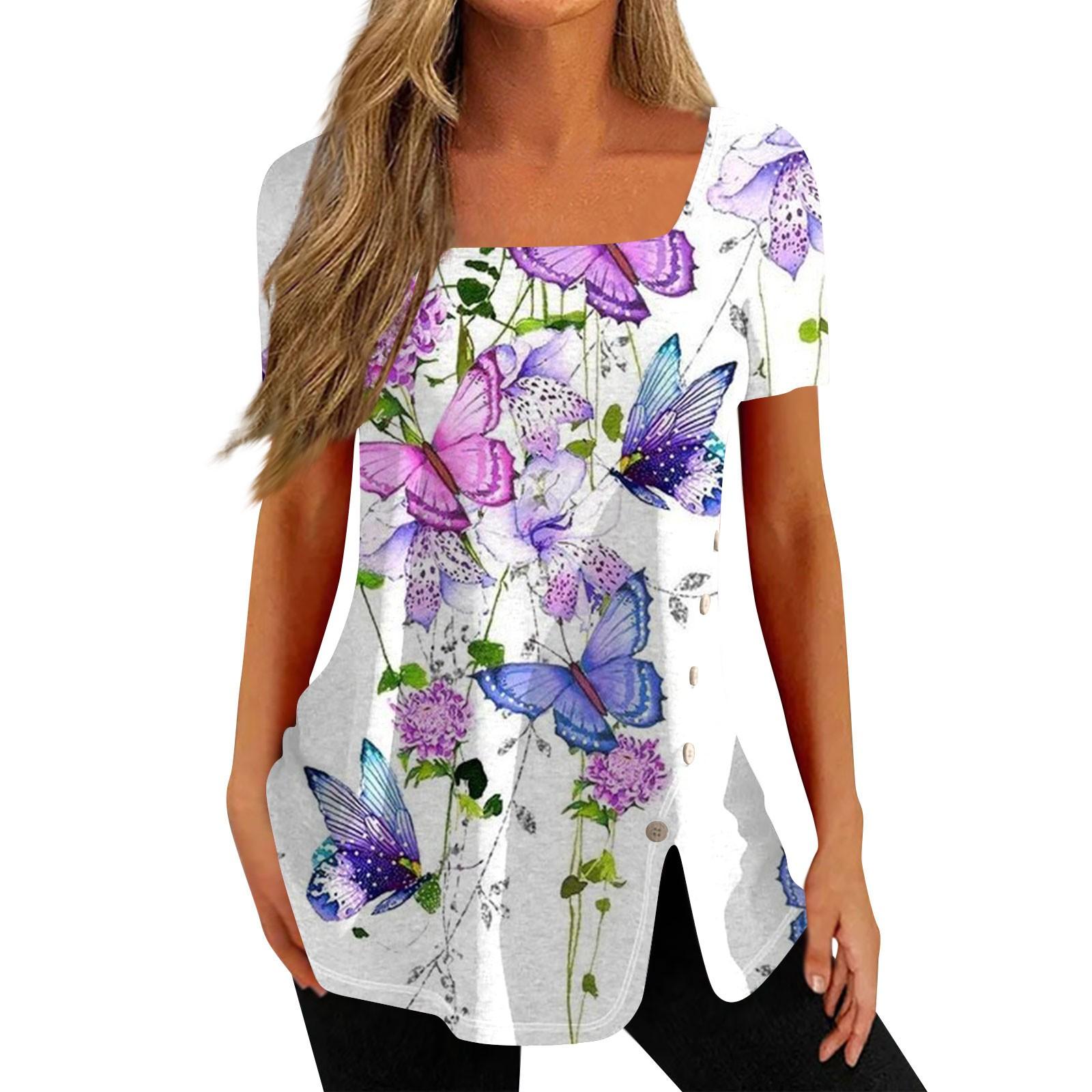 

(SU)Женская футболка с коротким рукавом, топ из искусственного хлопка с принтом