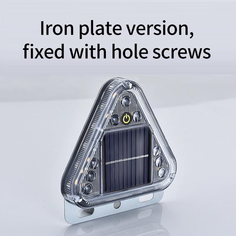 

Solar warning light anti rear end collision light truck tail flashing light corridor strong light edge light touch strong light Iron plate style