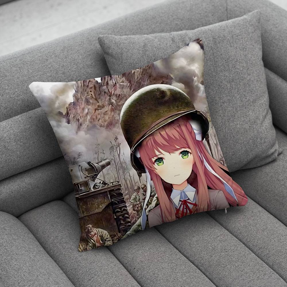 Cute SSayorisS DDLC Creative patterned pillowcases for interior decoration office living room home