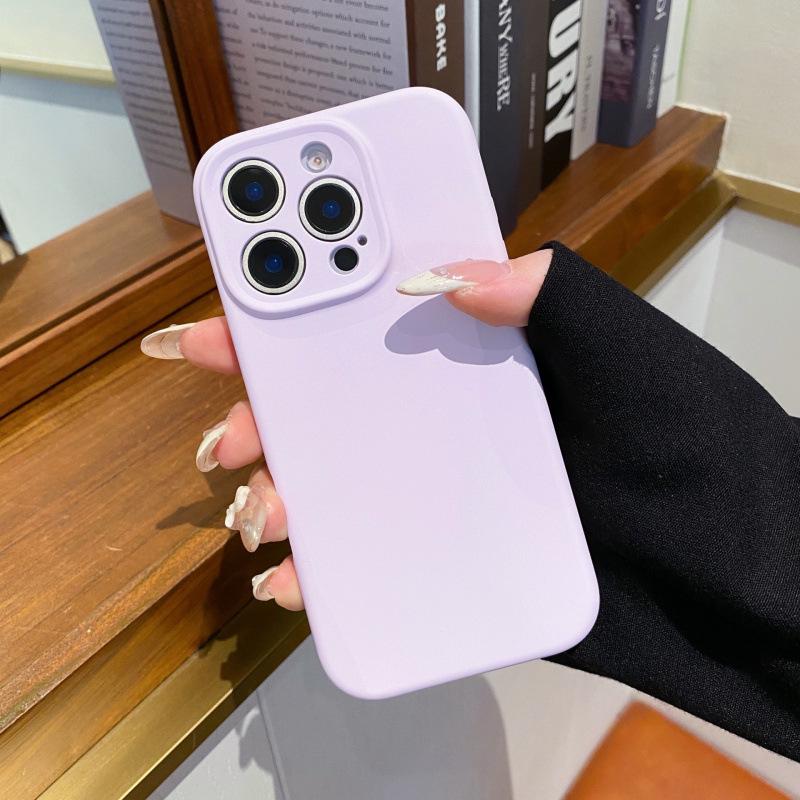 iPhone 16 Pro Max Silicone Phone Case - Solid Color, Precise Cutouts, Integrated Buttons, Simple Protection