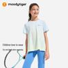 Moody Tiger Girls' Gradient Short-Sleeve Sport T-shirt