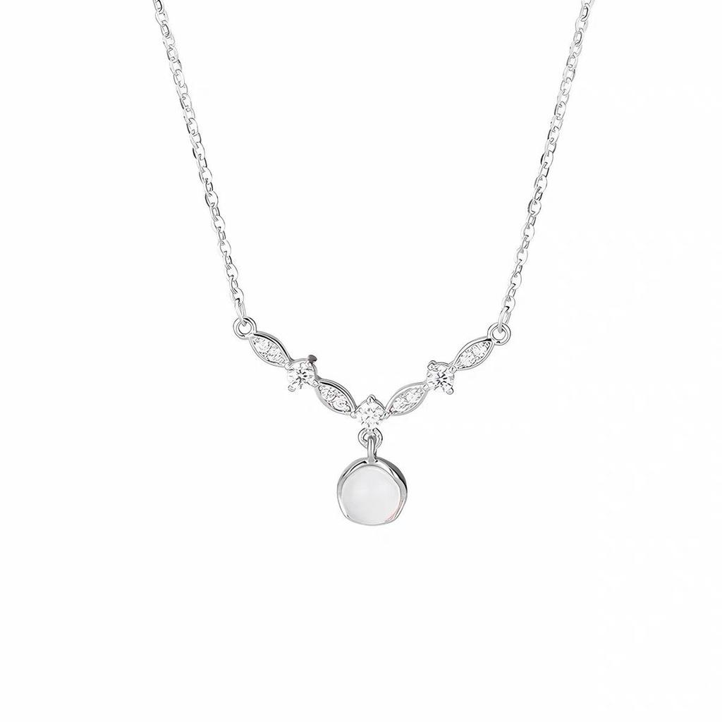 S925 Ice Lychee Water Drop Necklace - Versatile Clavicle Chain, Valentine's Day or Birthday Gift for Women or Best Friends