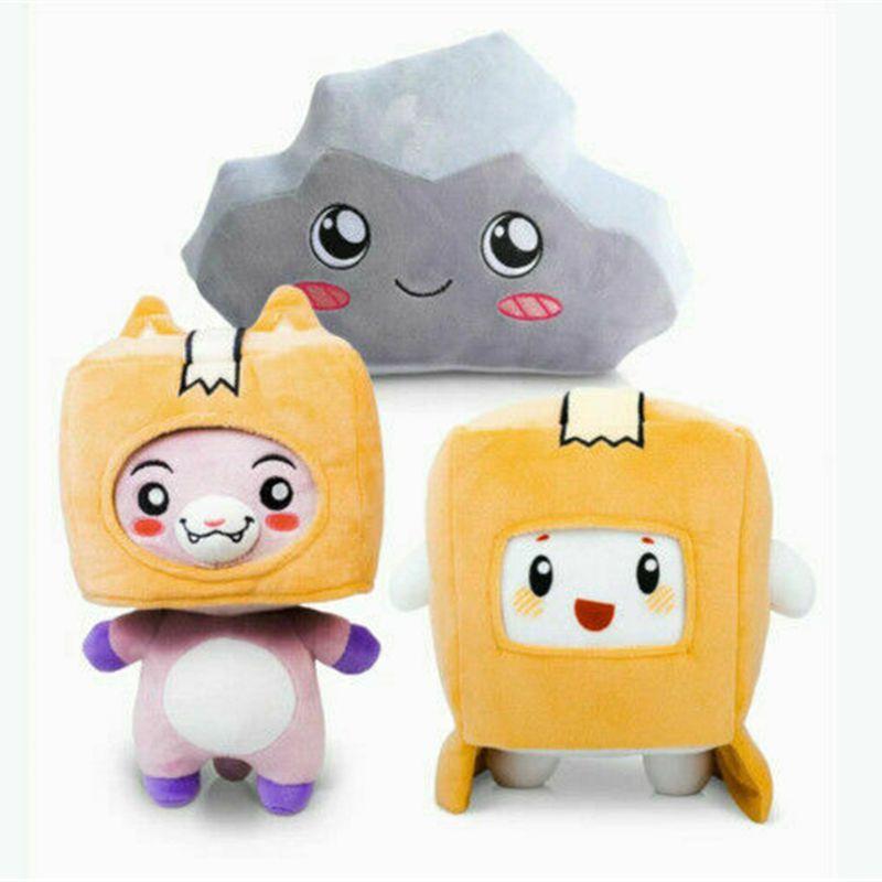 Lankybox Boxy Foxy Rocky Plush Soft Stuffed Toy Kid Game Figure Plushie Doll