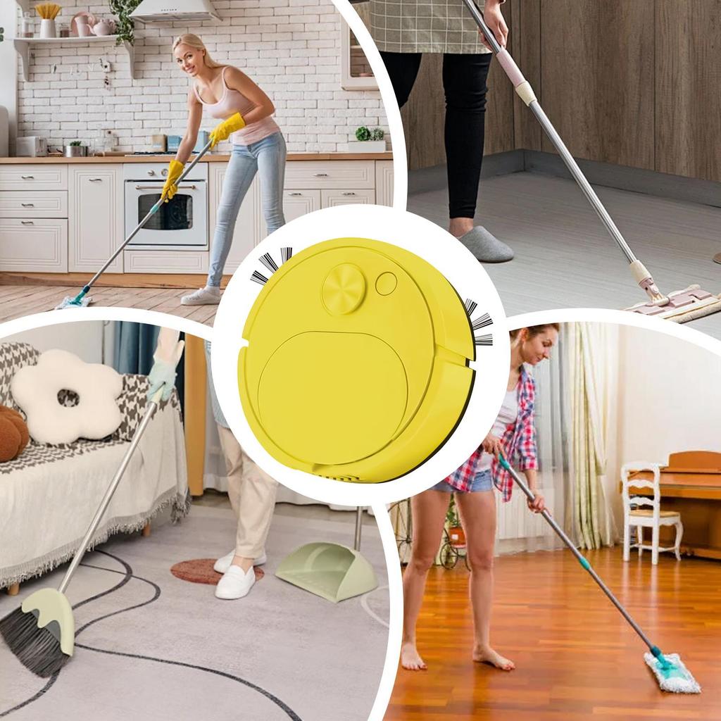 Automatic Vacuum Robot Multifunctional Robot Vacuum And Mop Combo Dust Removal Tool For Kitchen Bathroom Living Room Bedroom