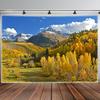 2D Scenic Nature Tapestry Colorado Autumn Mountains Wall Hanging Cloth