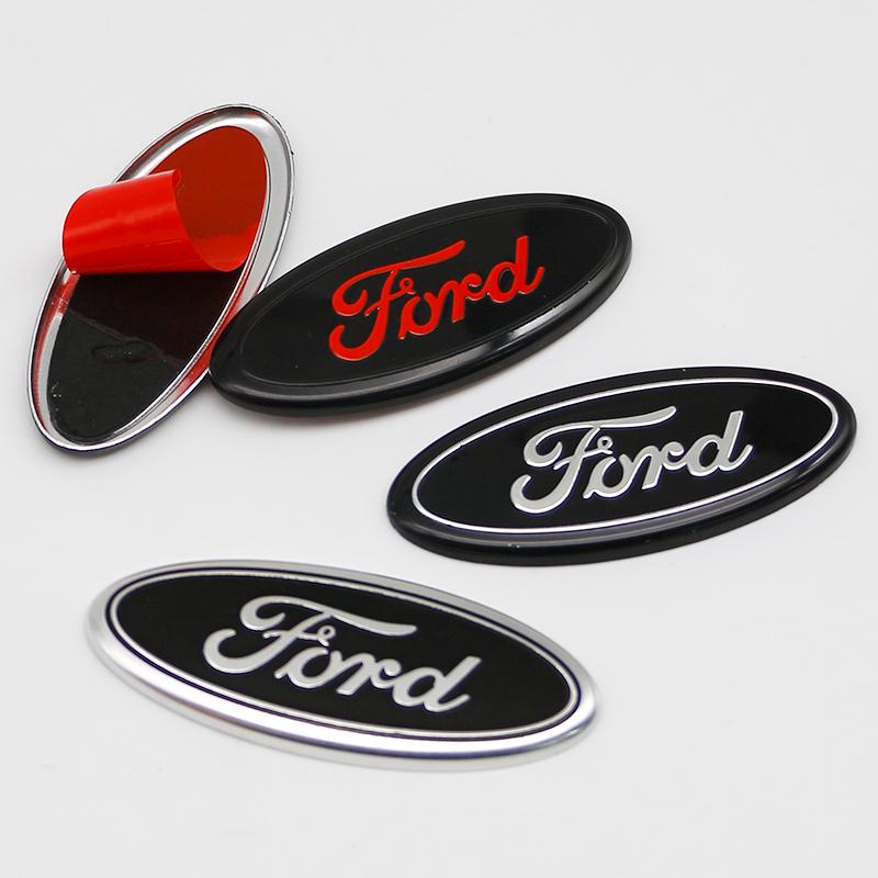 NGGU1 58mm Aluminum Car Steering Wheel Badge Emblem Overlay For Ford Focus F150 Ranger Mondeo Kuga Auto Tuning Styling Accessories