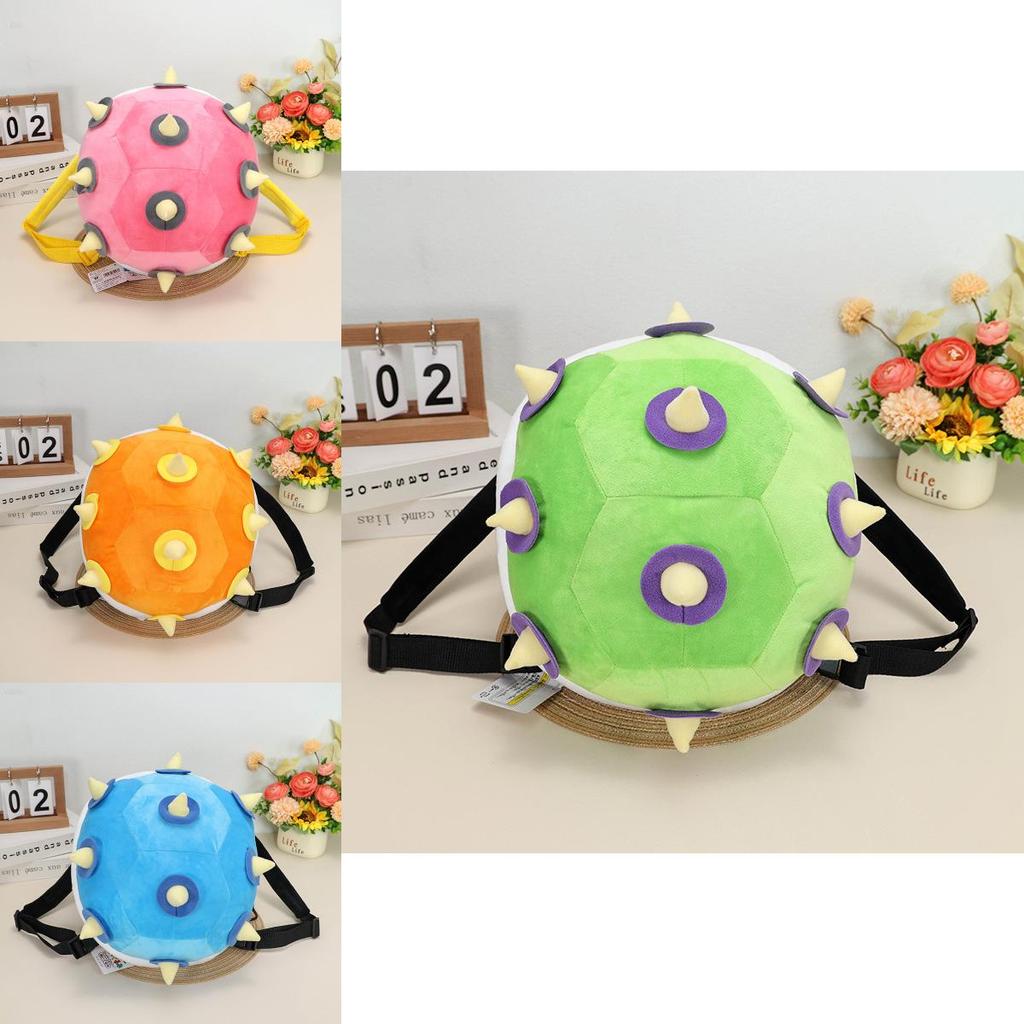 30cm Mario Turtle Shell Plush Backpack With Koopa Dragon Son Kids Shoulder Bag