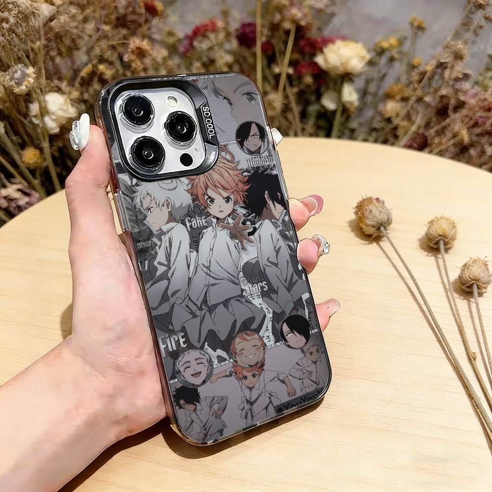 

The Promised Neverland Phone Case For iPhone 17,16,15,14,13,12,11 Plus,Pro Max,XS,Colored Silver Plated Inside Cover iPhone12Pro