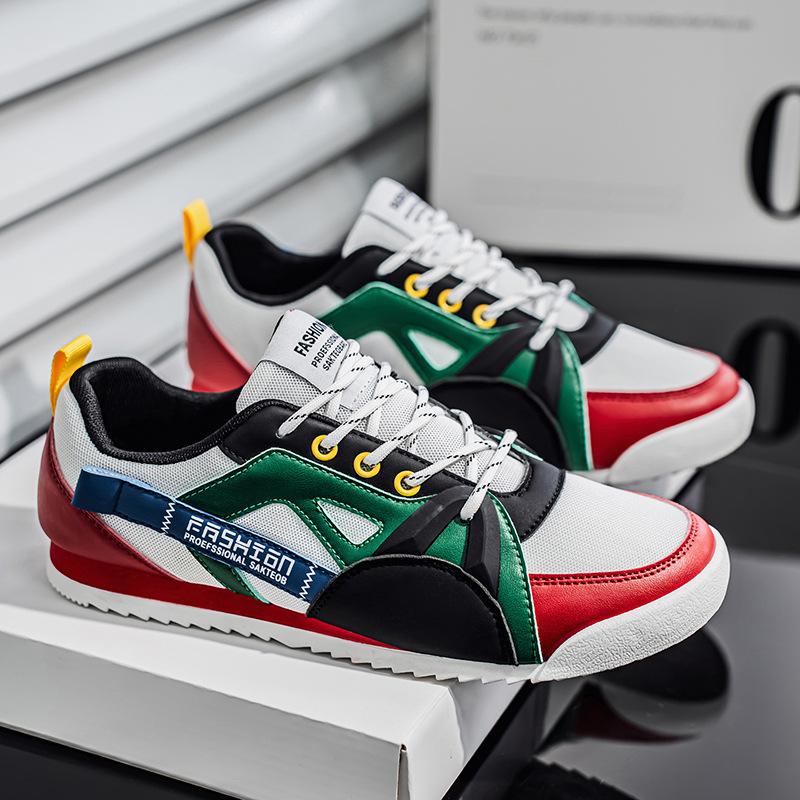 Large size retro men's casual shoes breathable and comfortable soft-soled sports shoes versatile board shoes men's shoes