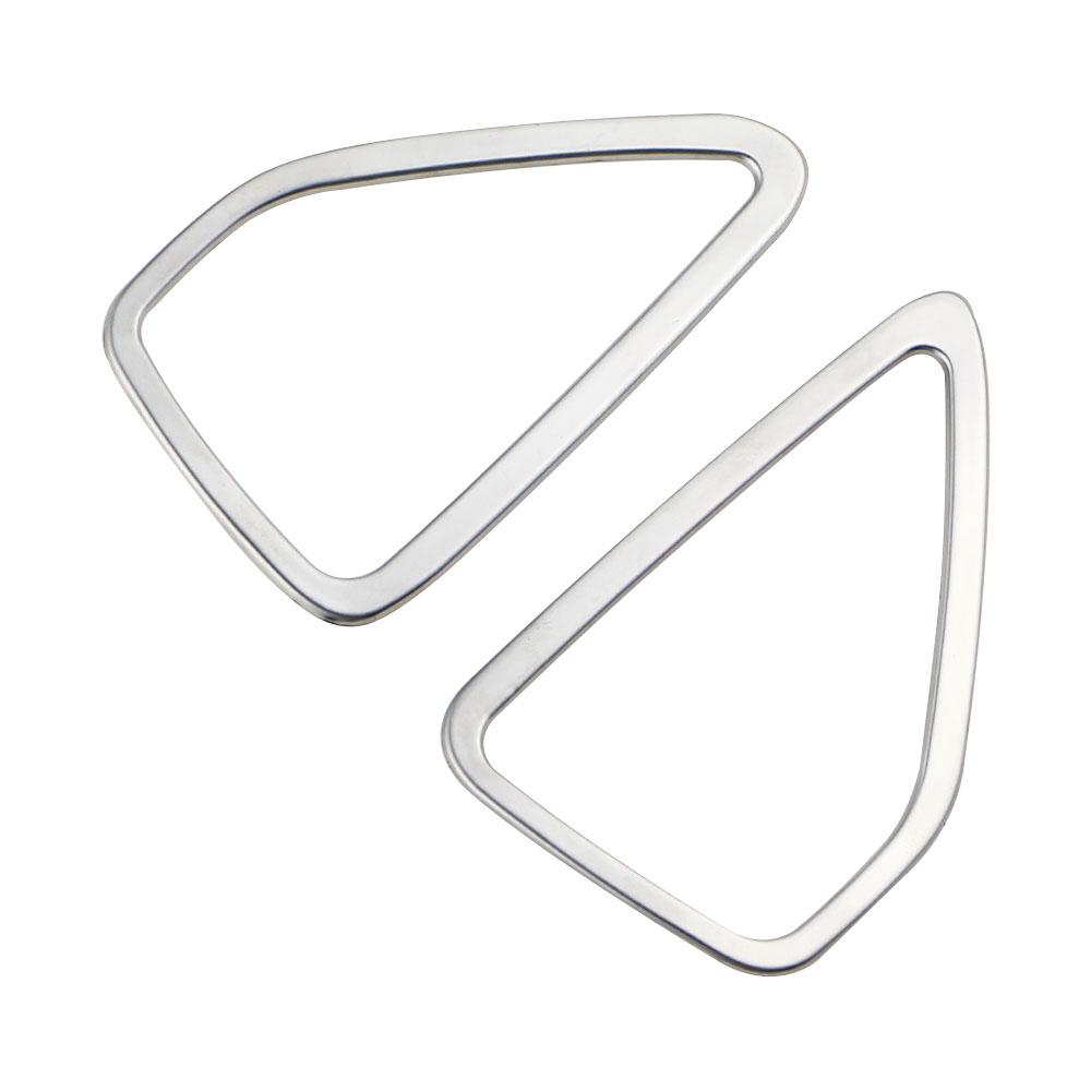 2pcs Car Styling for Peugeot 2008 E2008 2020-2022 Car Dashboard Outlet Cover Sticker Stainless Steel Cover Stickers