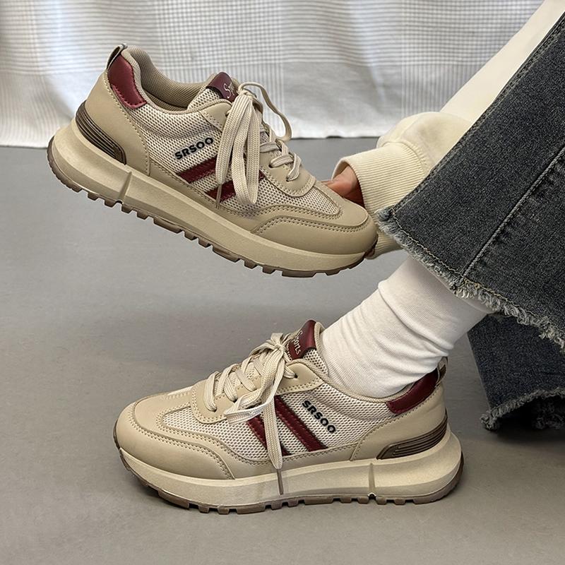 

Women s Sneakers Lightweight Casual Shoes Ladies Breathable Outdoor Running Shoes Mesh Classic Trendy Summer Spring 2025 New 41 вина червоного кольору