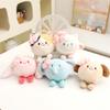 Cute Animal Decompression Elephant Rabbit Doll Plush Toy Pressing Cat Doll Couple Keychain Small Pendant