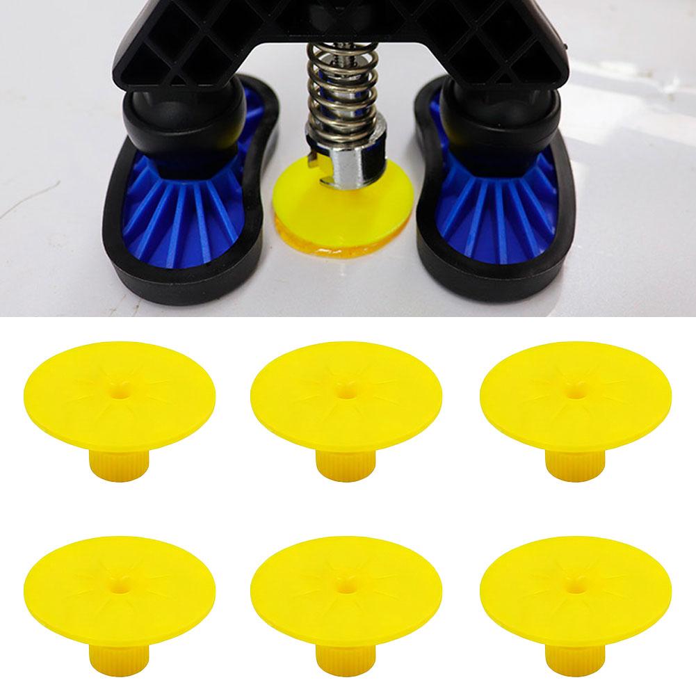 6Pcs Car Dent Repair Tool Thickened And Bold Gasket Dent Hail Pit Free Sheet Metal Repair Pulling Accessories