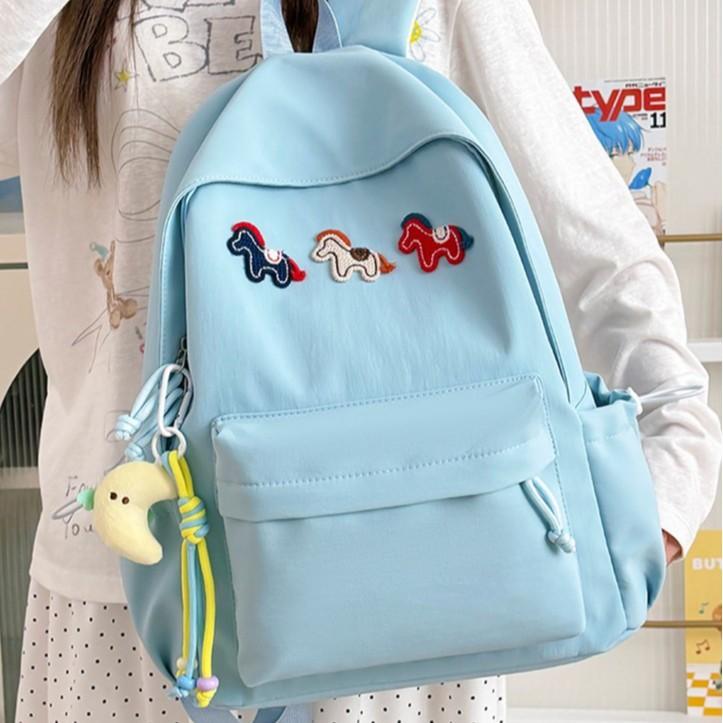 Schoolbag wholesale ins schoolbag girls junior high school students cute backpack 1011 new high school students large capacity lightweight backpack