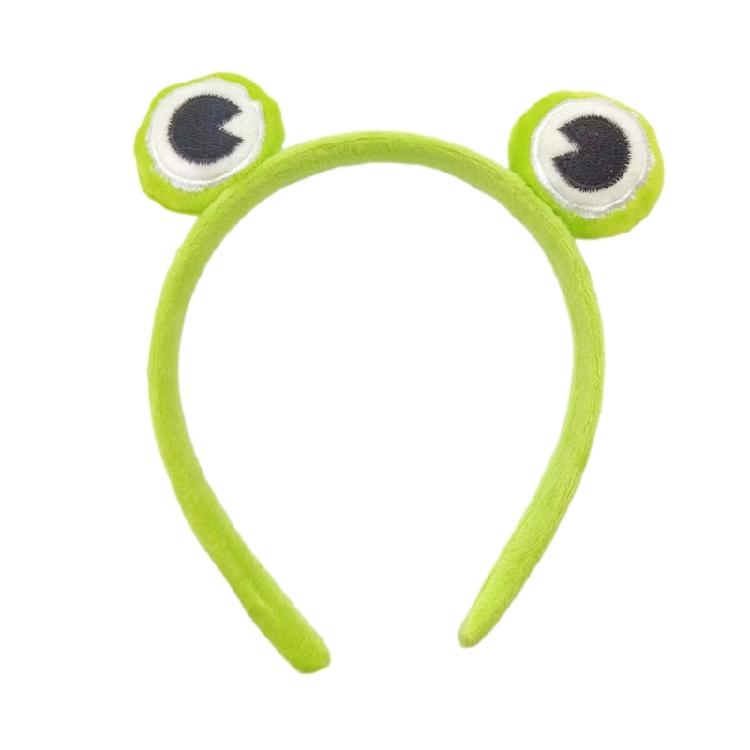 Cosplay Party Cute Green Frog Headband Woman Girls Makeup Washing Face Headwear