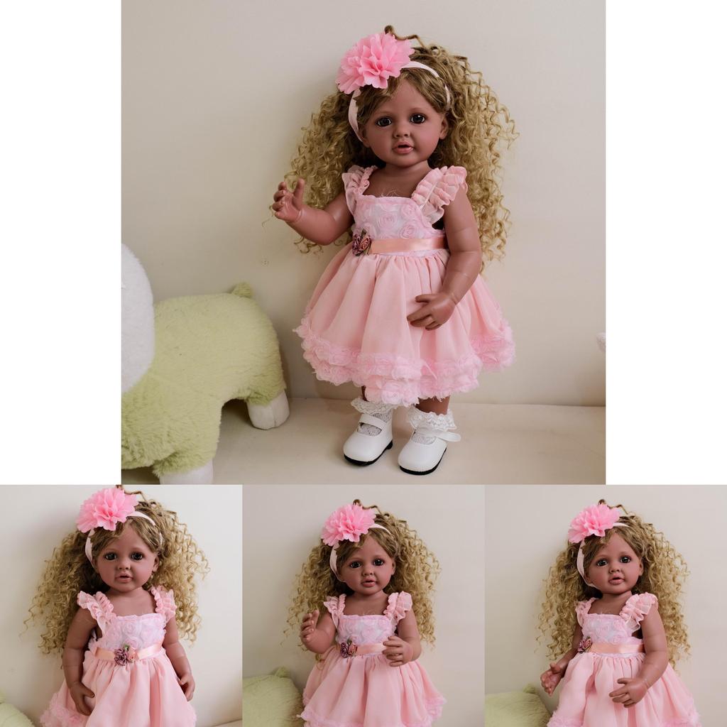 Silicone Reborn Doll Dark Skin Betty For Collectors And Gift Purposes