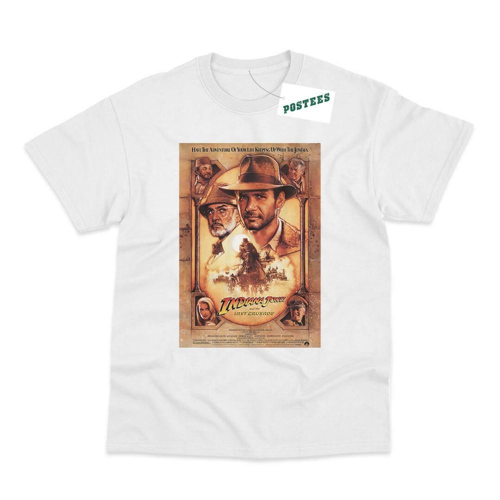 Retro Movie Poster Inspired By Indiana Jones The Last Crusade Printed TShirt S