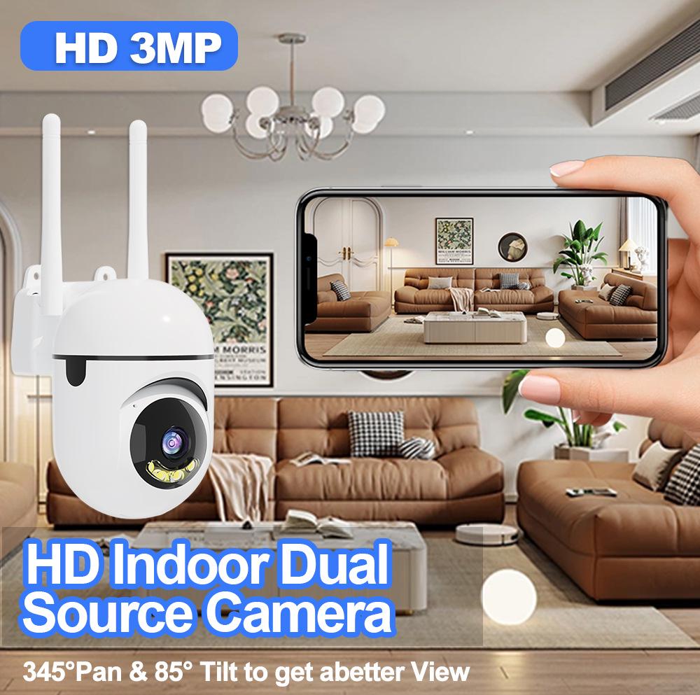 Popular Wireless WiFi HD Night Vision Smart Bulb Camera with Mobile Remote Monitoring