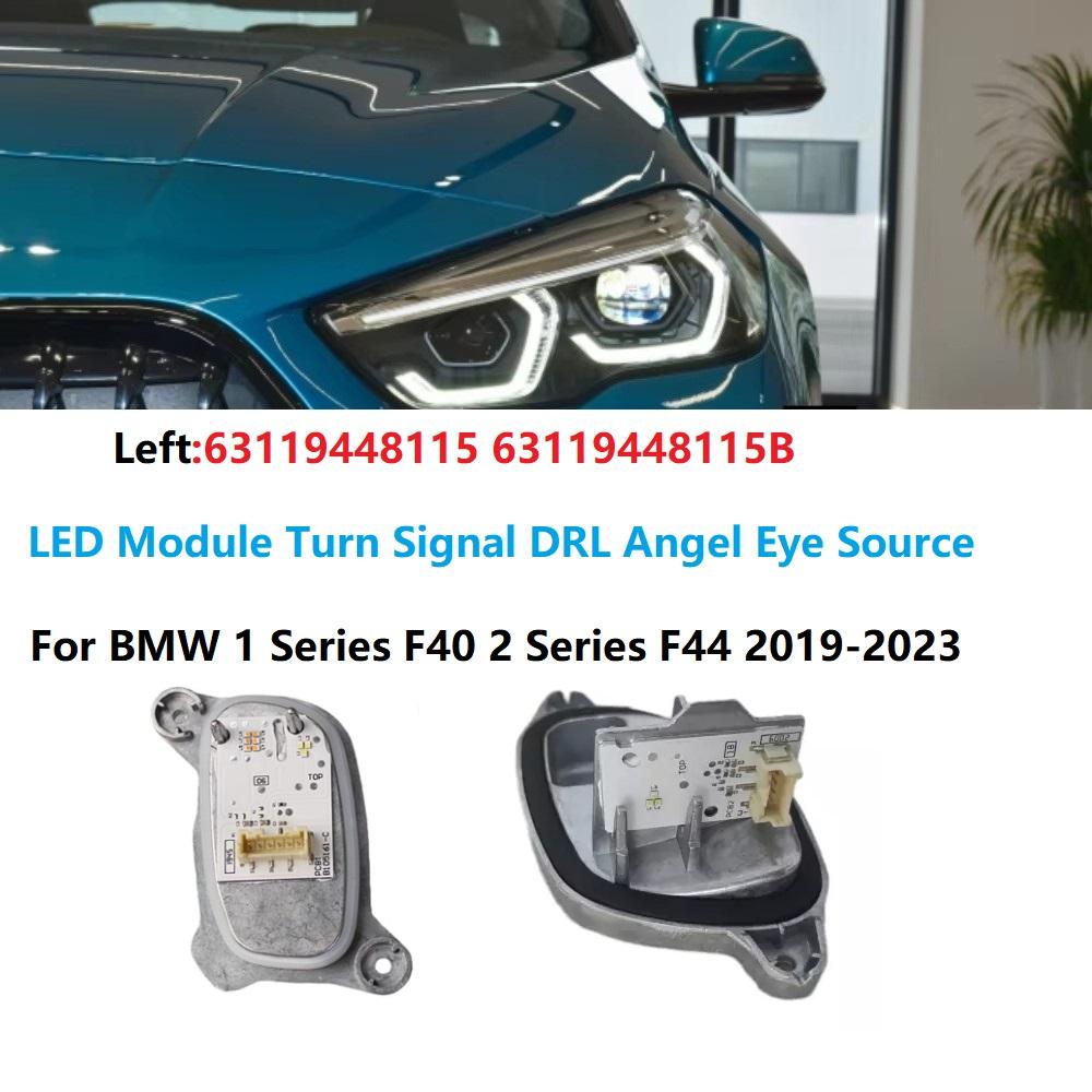 2Pcs Front Headlight LED Module 63119448115 63119448116B for BMW 1 2 Series F40 F44 2019-2023 DRL Angel Eye Source Lights Module 63119448115 Left