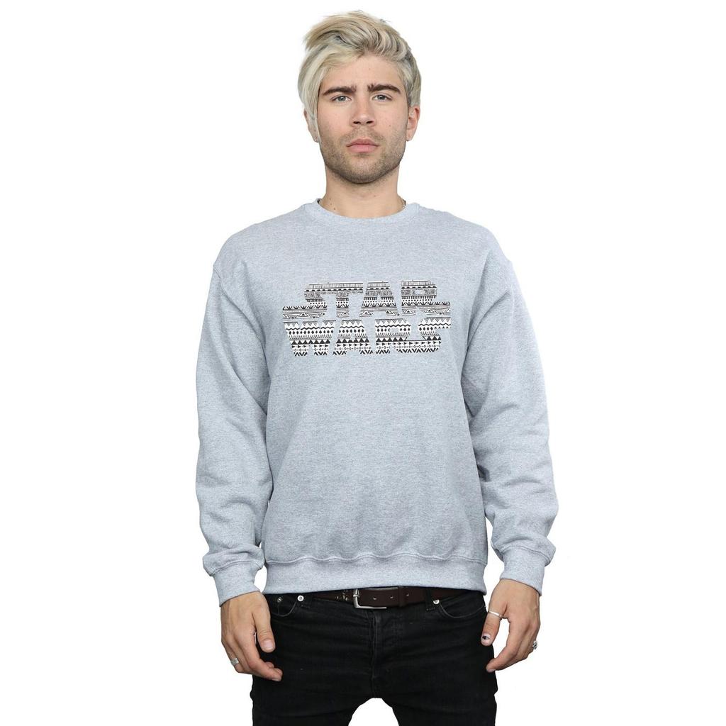 STAR WARS Mens Aztec Logo Mono Sweatshirt