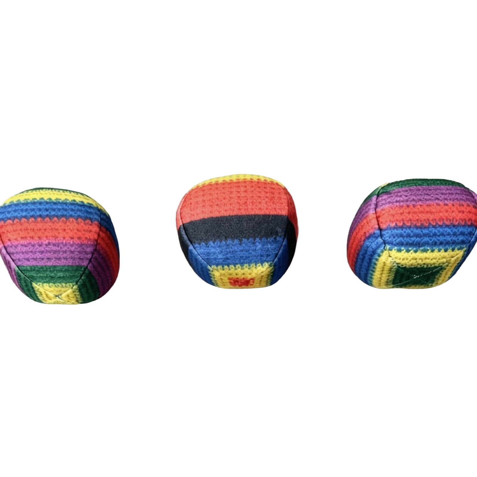 

3pc Crochet Bean Bag Set Soft Fabric Filled Tossing Balls for Indoor Outdoor Games and Activities Durable Lightweight Design one size белый